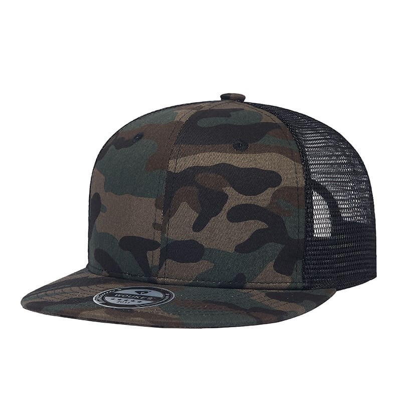 Camouflage Mesh Snapback Cap