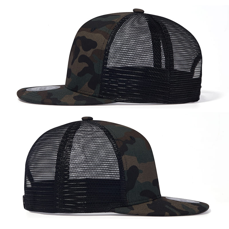 Camouflage Mesh Snapback Cap