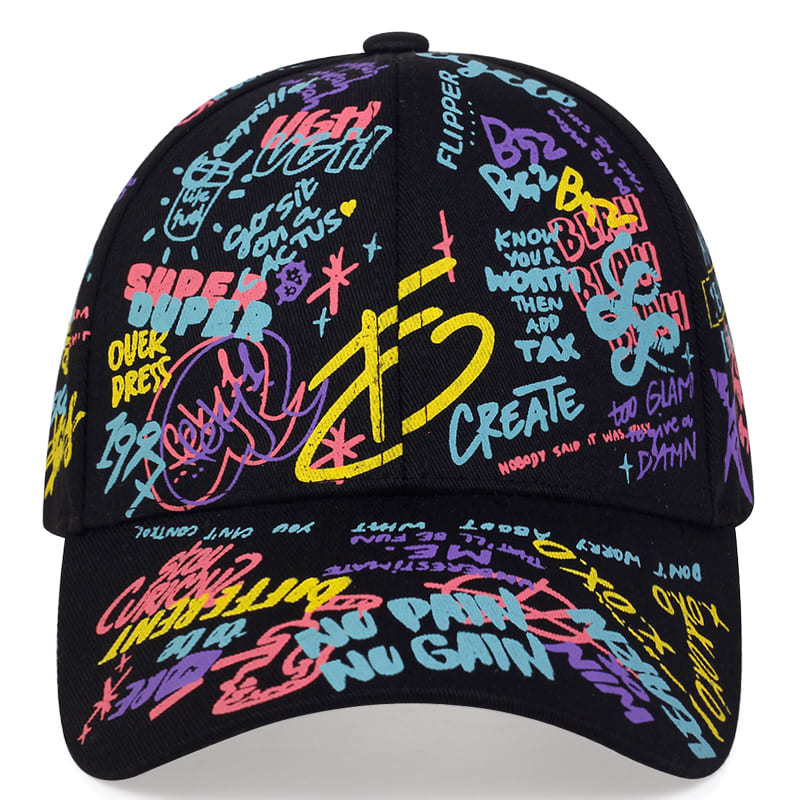 Graffiti Cotton Baseball Cap