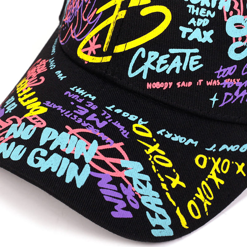 Graffiti Cotton Baseball Cap
