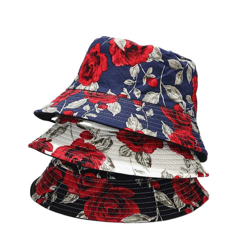 Roses Reversible Bucket Hat