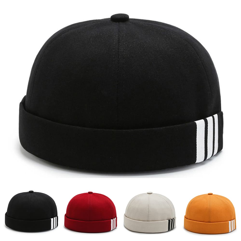 Stripes Cotton Docker Cap