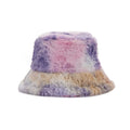 Tie-Dye Fur Bucket Hat