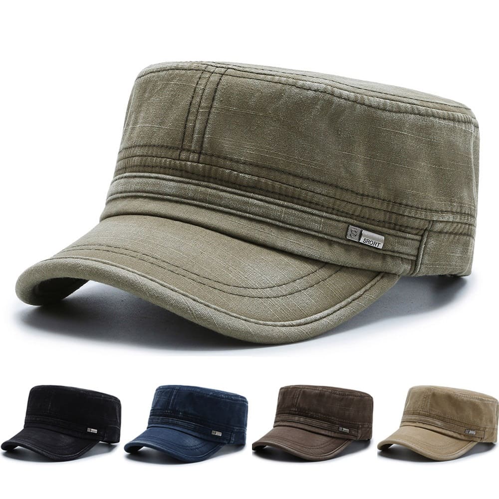 Washed Cotton Army Cap