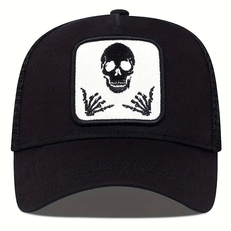 Gangsta Skeleton Trucker Cap