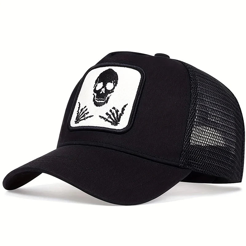 Gangsta Skeleton Trucker Cap