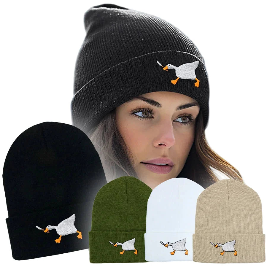 Gangster Goose Knitted Beanie