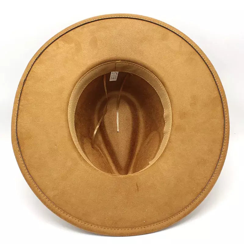 Garret Wide Brim Suede Fedora Hat