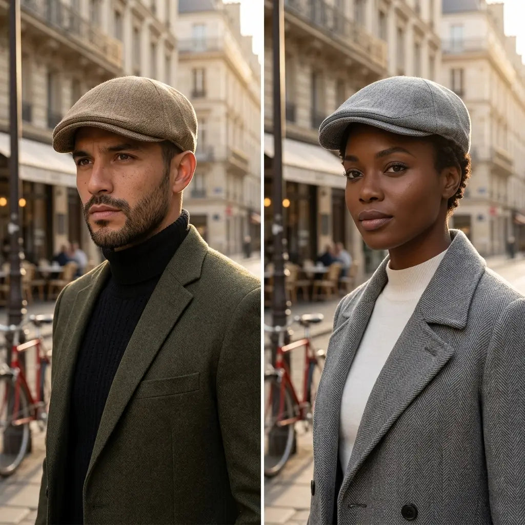 Gatsby Plain Cotton Flat Cap