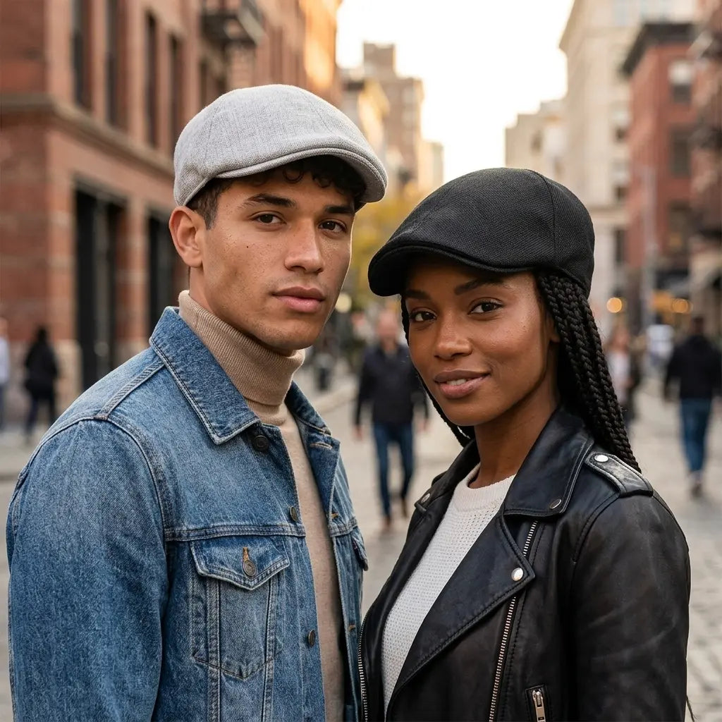 Gatsby Plain Cotton Flat Cap