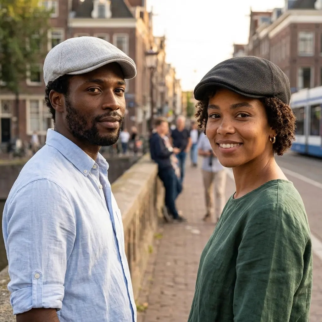 Gatsby Plain Cotton Flat Cap