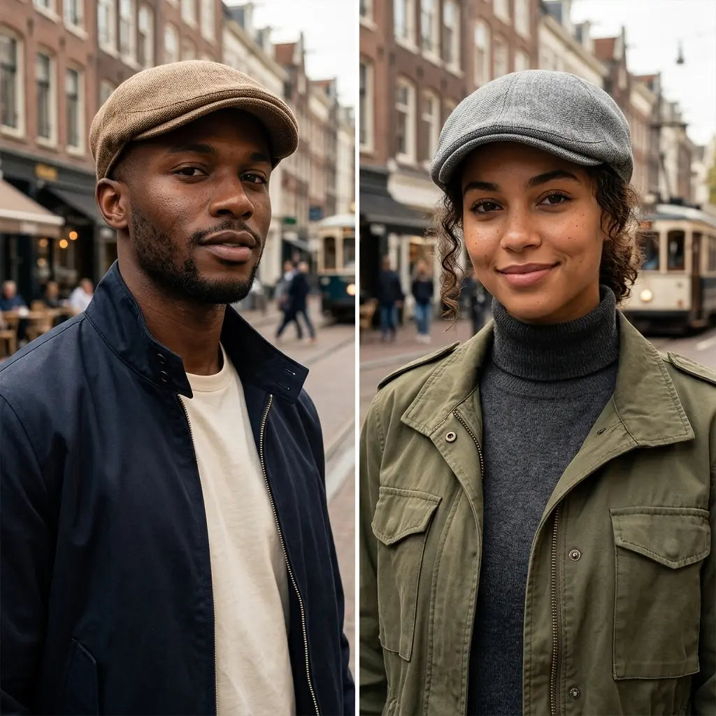 Gatsby Plain Cotton Flat Cap