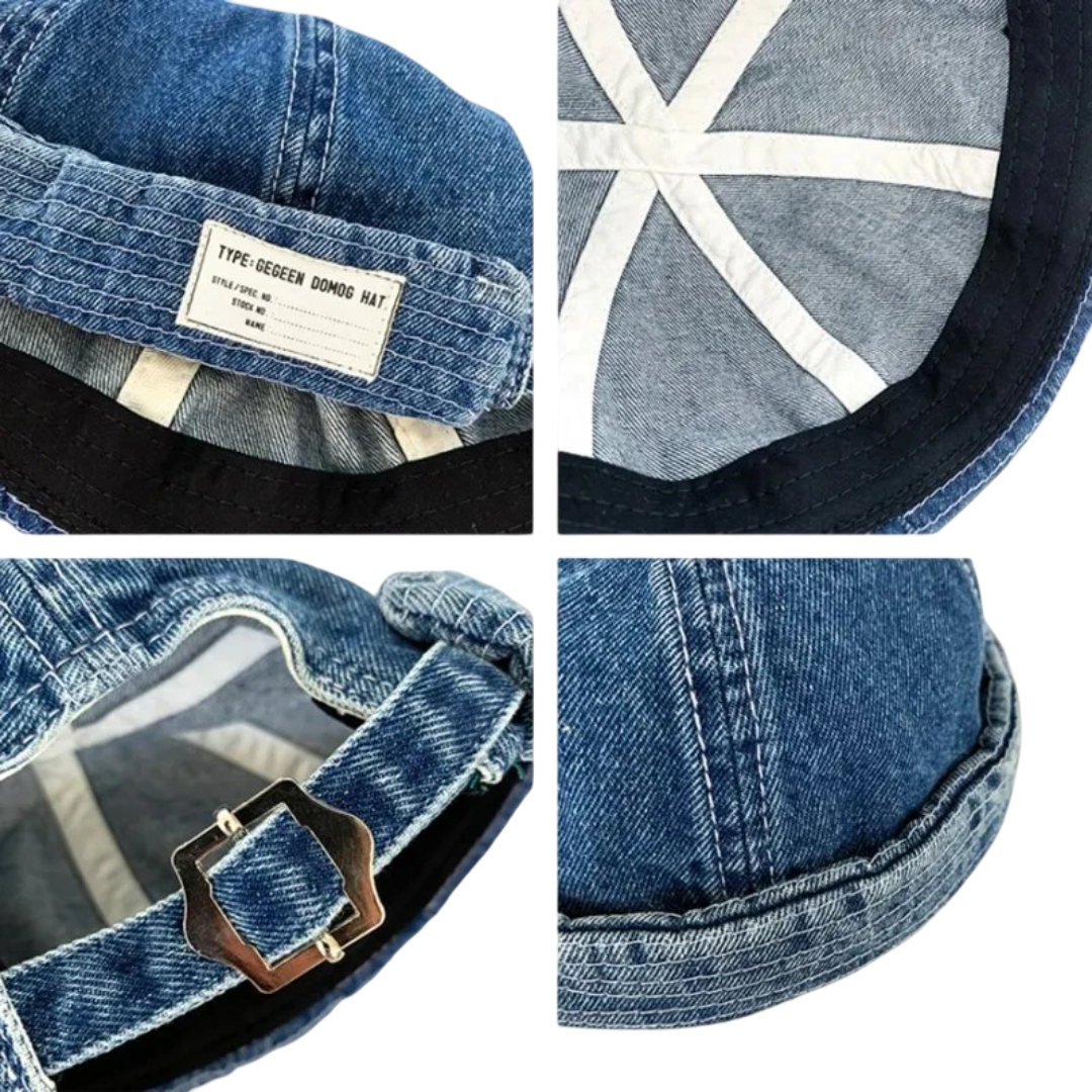 Gegeen Domog Denim Blue Docker Cap