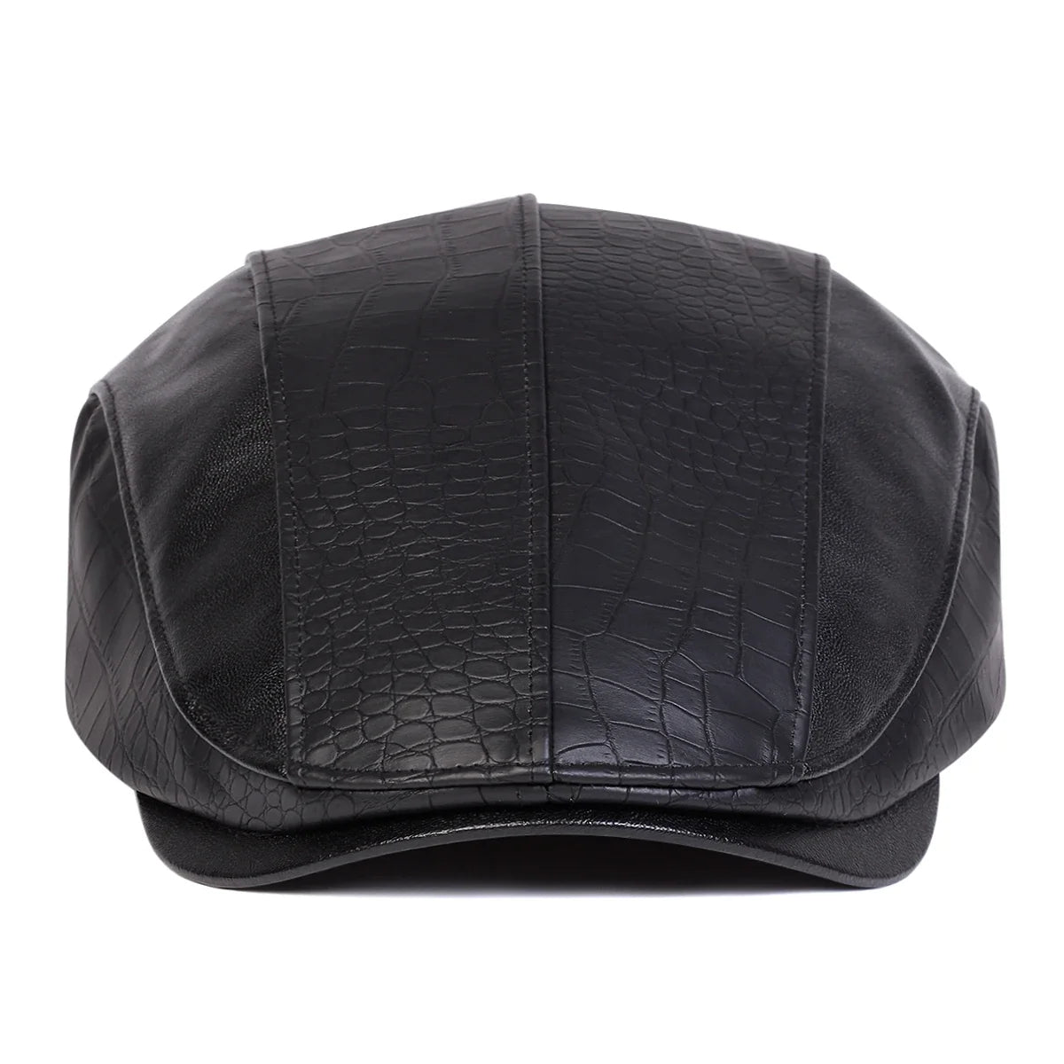 Georgetown Leather Scales Flat Cap