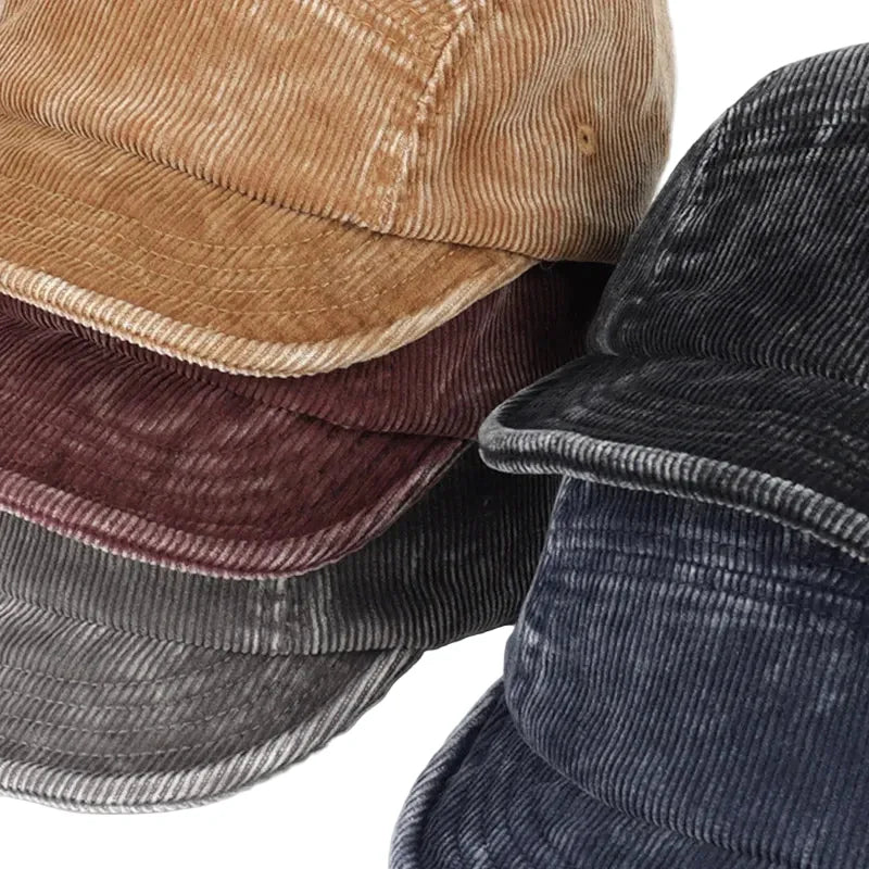 Corduroy 5 Panels Baseball Cap