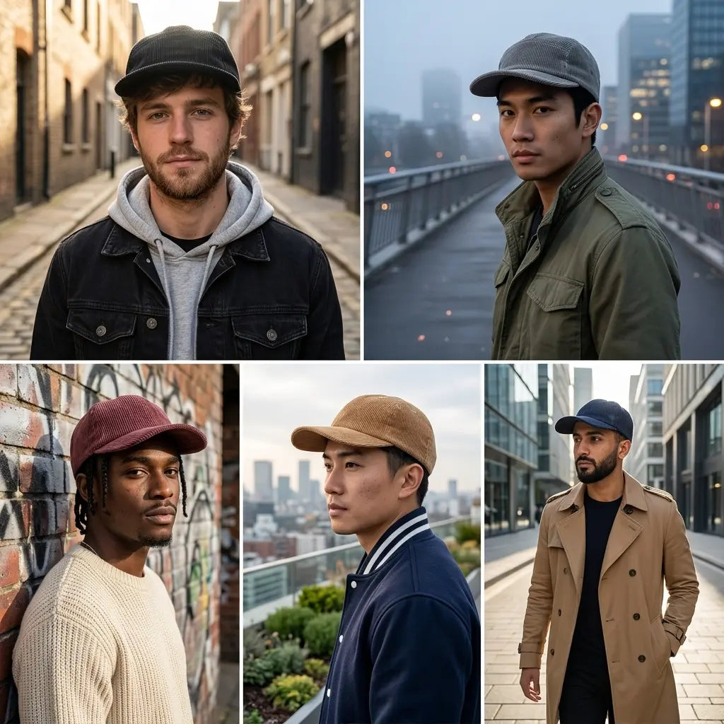 Corduroy 5 Panels Baseball Cap