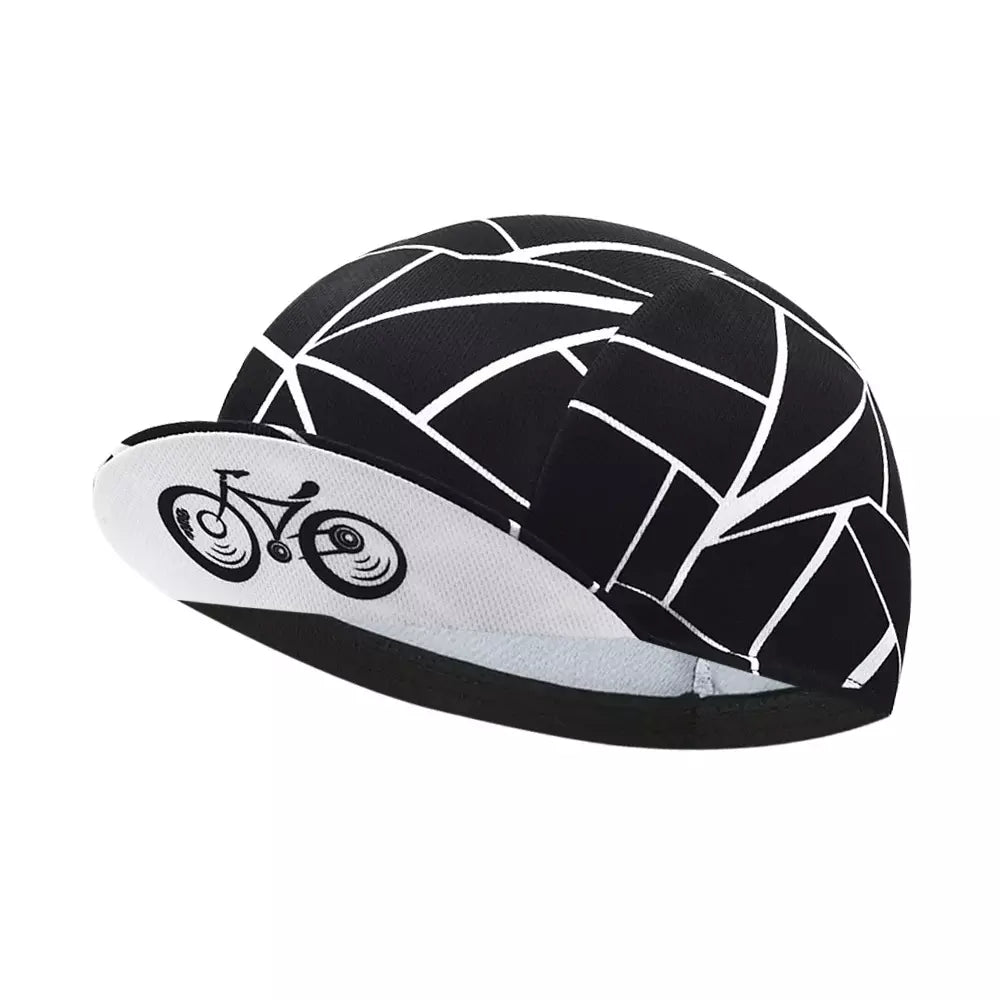 Black & White Cycling Cap