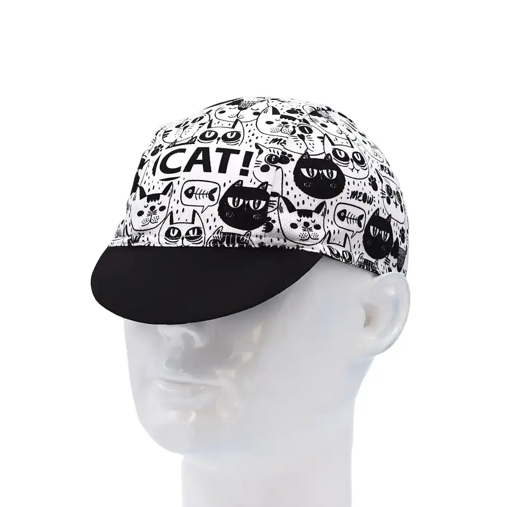 Black & White Cycling Cap