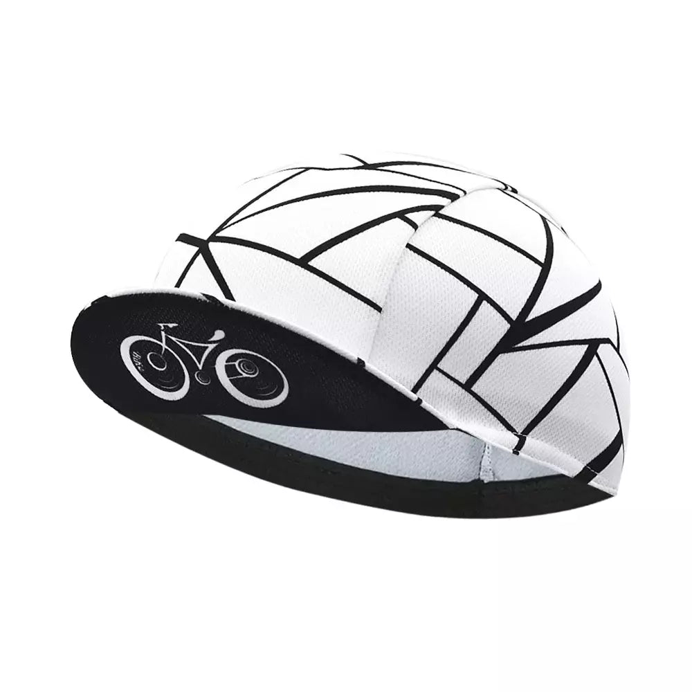 Black & White Cycling Cap