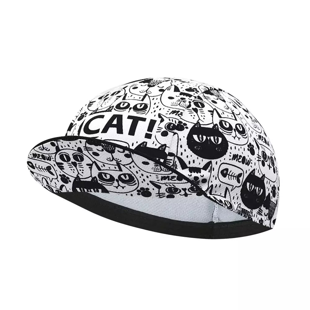 Black & White Cycling Cap