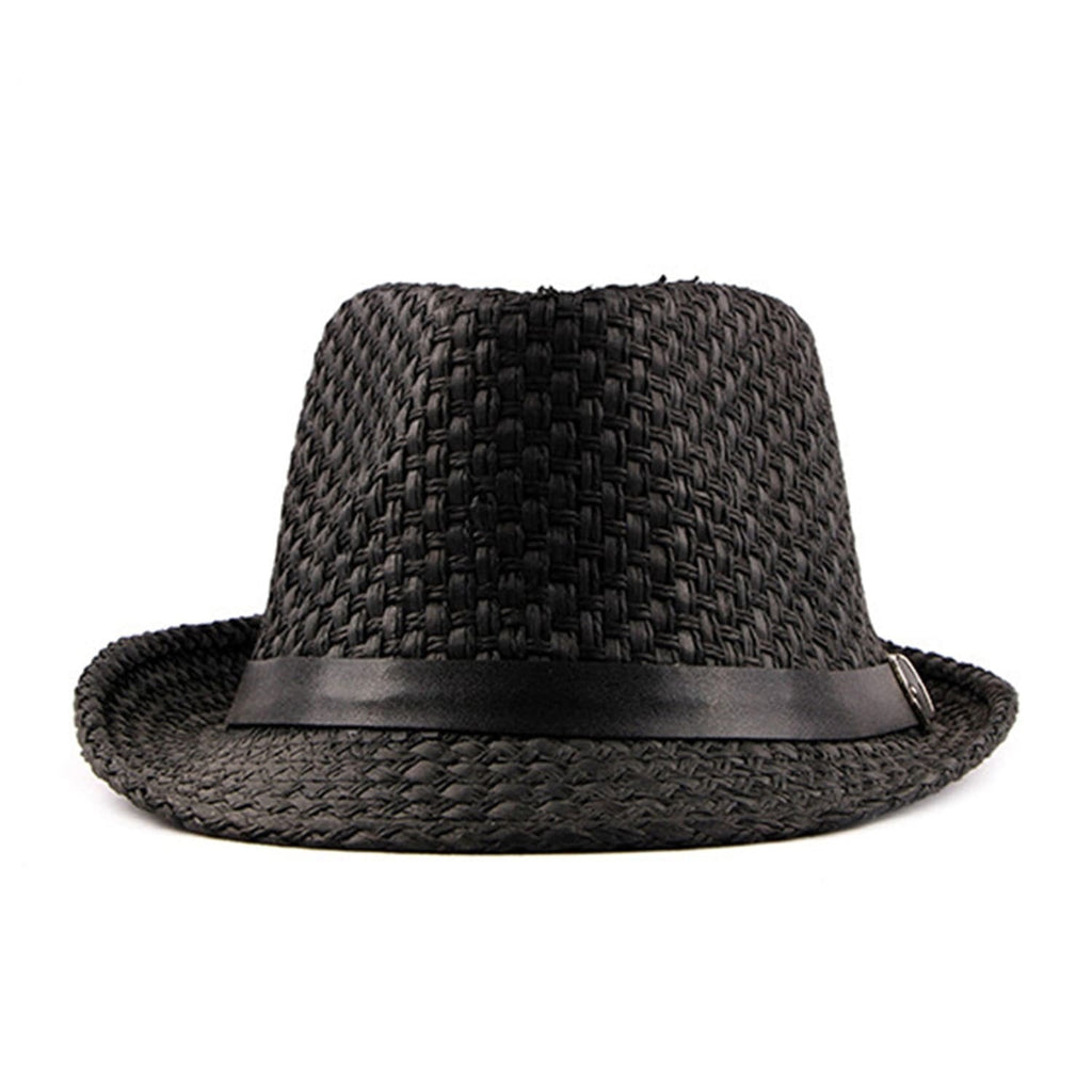 Summer Straw Trilby Hat