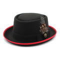 Giovanni Feather Porkpie Hat