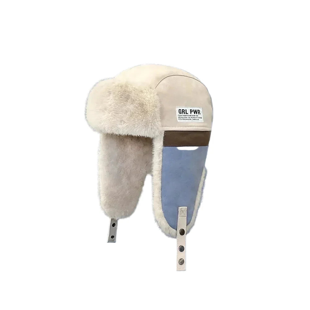 Girl Power Winter Plush Bomber Hat