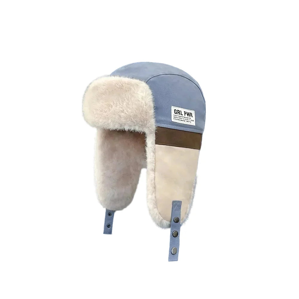 Girl Power Winter Plush Bomber Hat