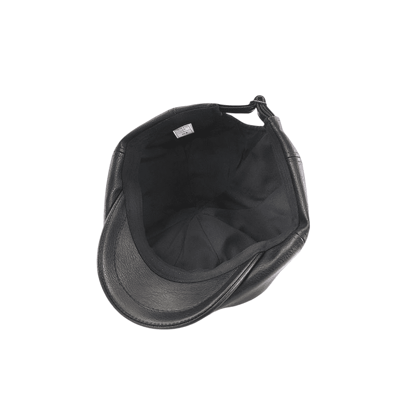 Girons Leather Newsboy Cap