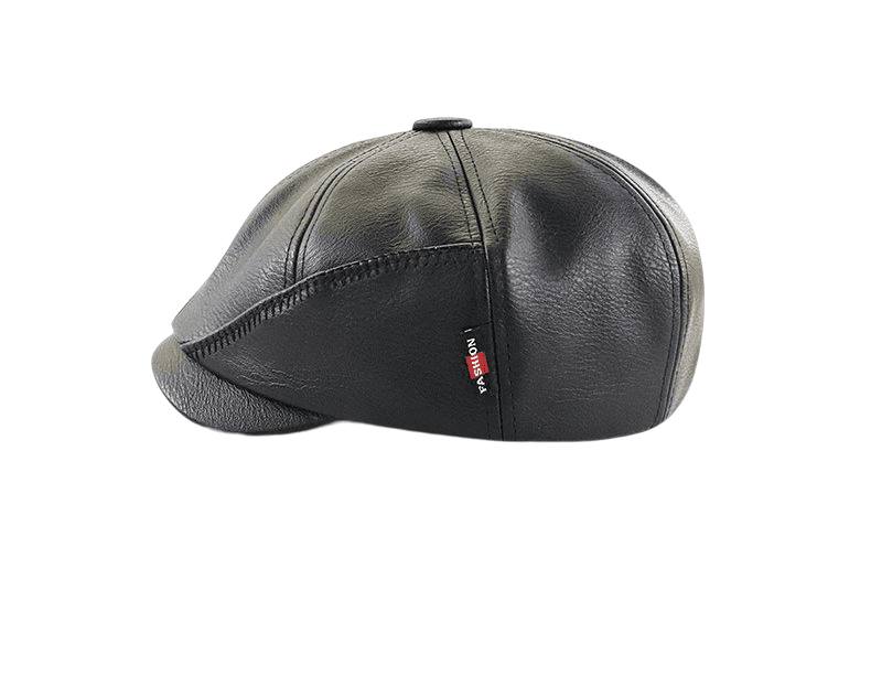 Girons Leather Newsboy Cap