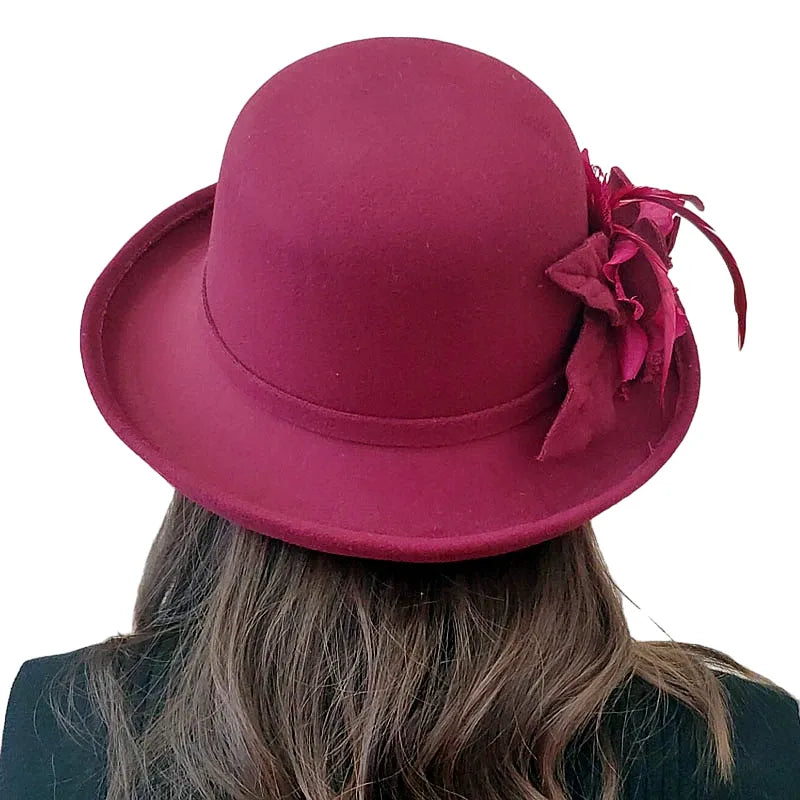 Gladstone Derby Floral Wool Fascinator