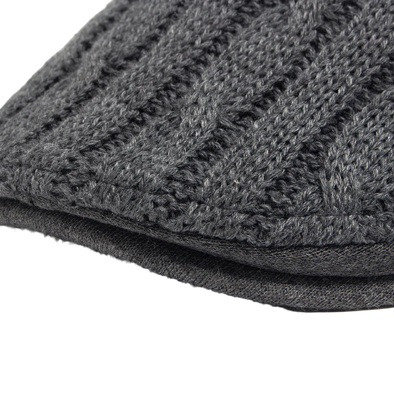 Glamorgan Winter Knitted Flat Cap