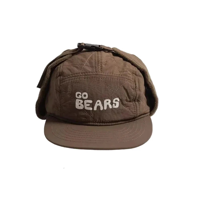 Go Bears Kids Fishing Earflaps Baseball Cap