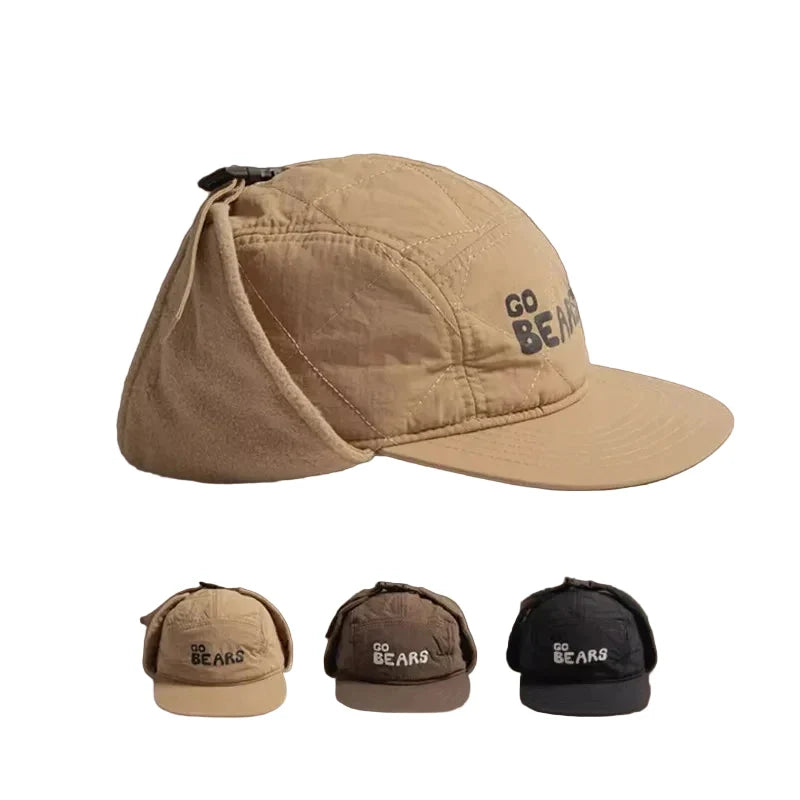 Go Bears Kids Fishing Earflaps Baseball Cap