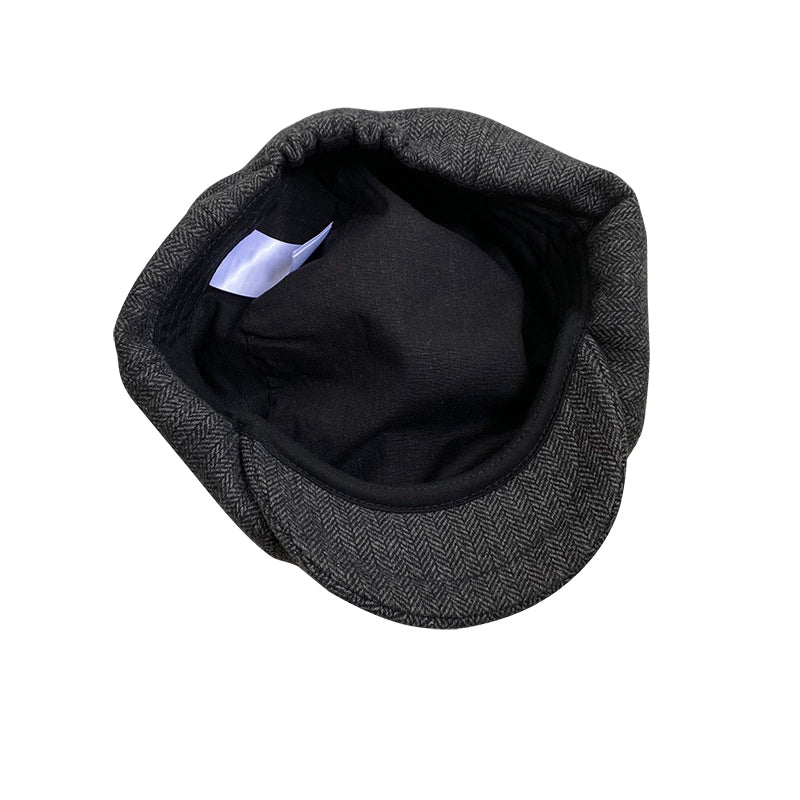 Godard Wool Herringbone Newsboy Cap
