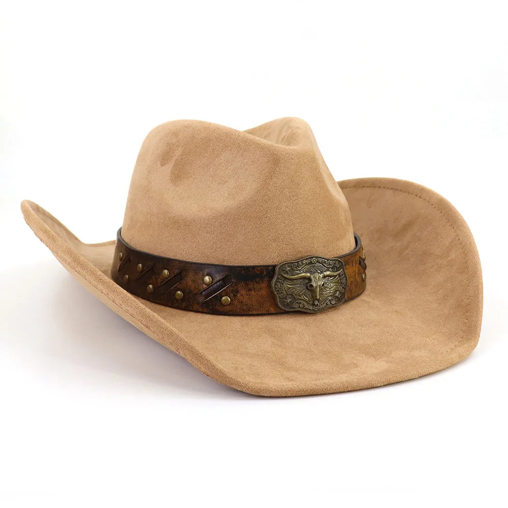 Golden Bull Suede Cowboy Hat