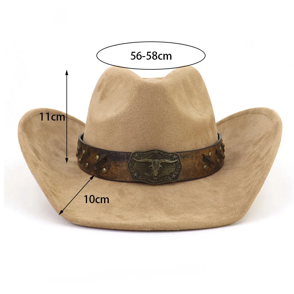 Golden Bull Suede Cowboy Hat