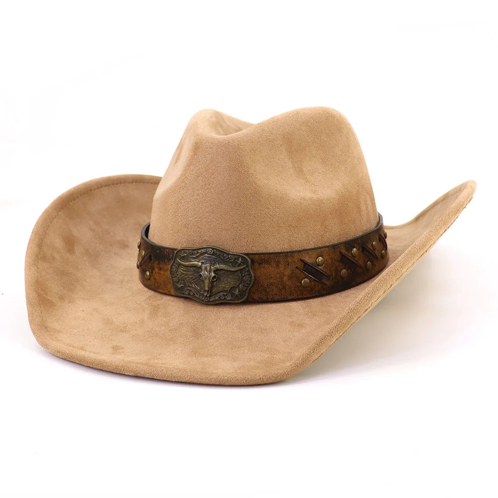 Golden Bull Suede Cowboy Hat