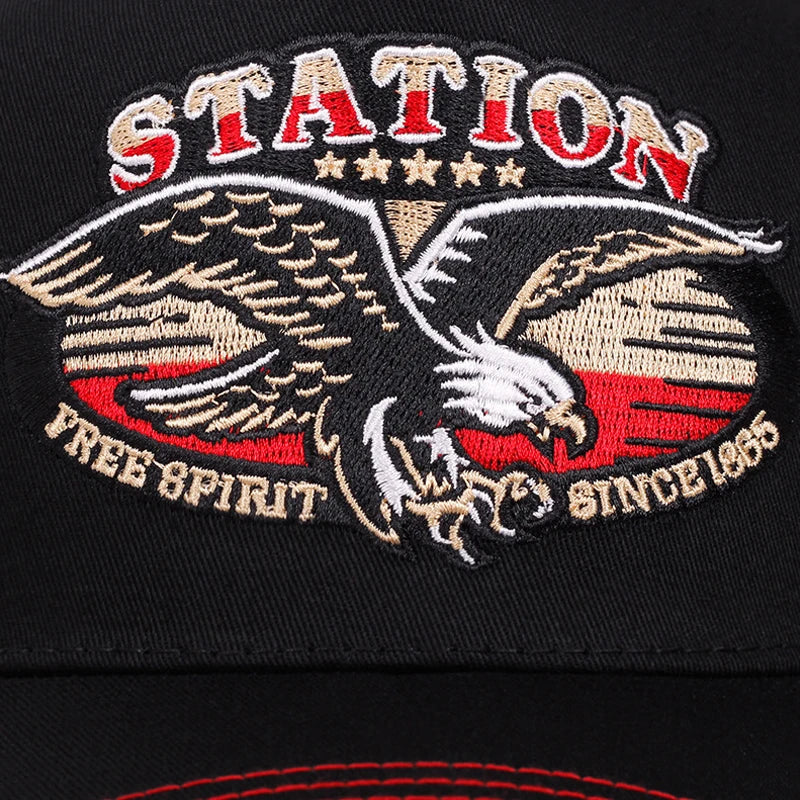 Golden Eagle Station Trucker Cap