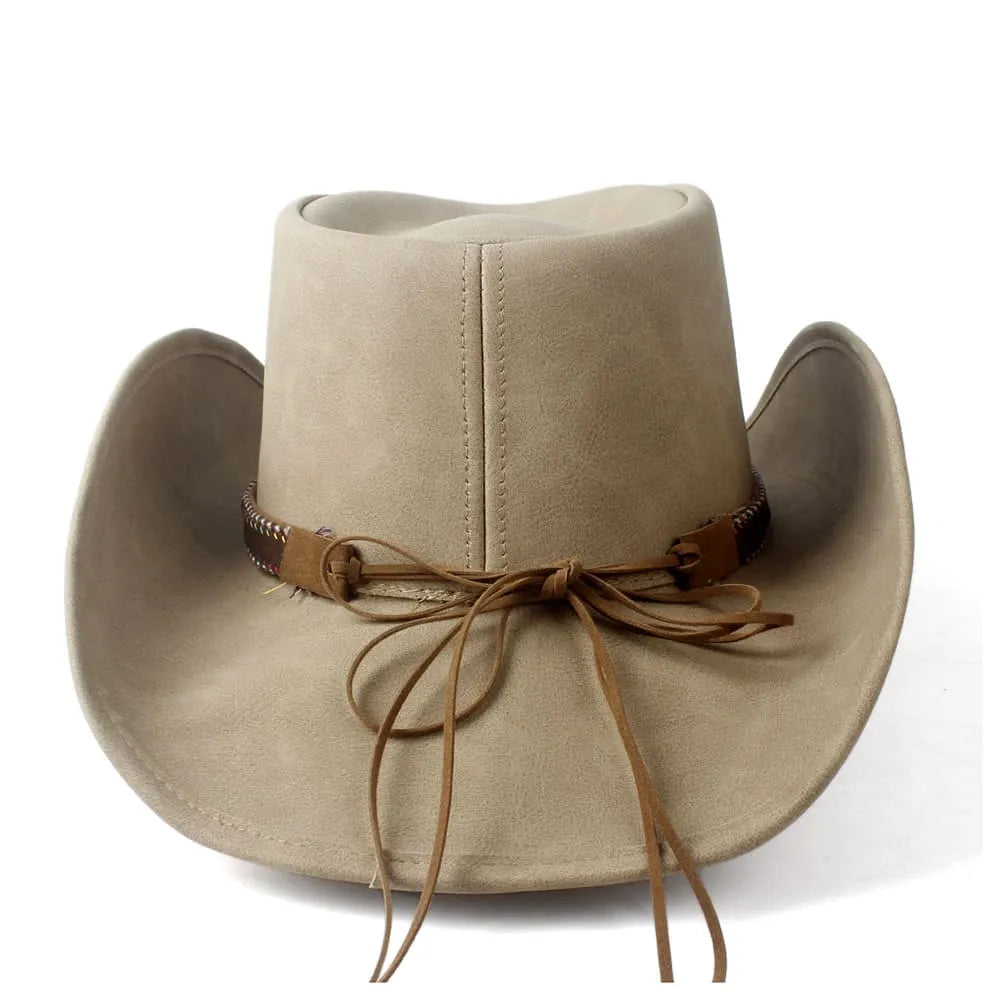 Golden Phoenix Genuine Leather Cowboy Hat