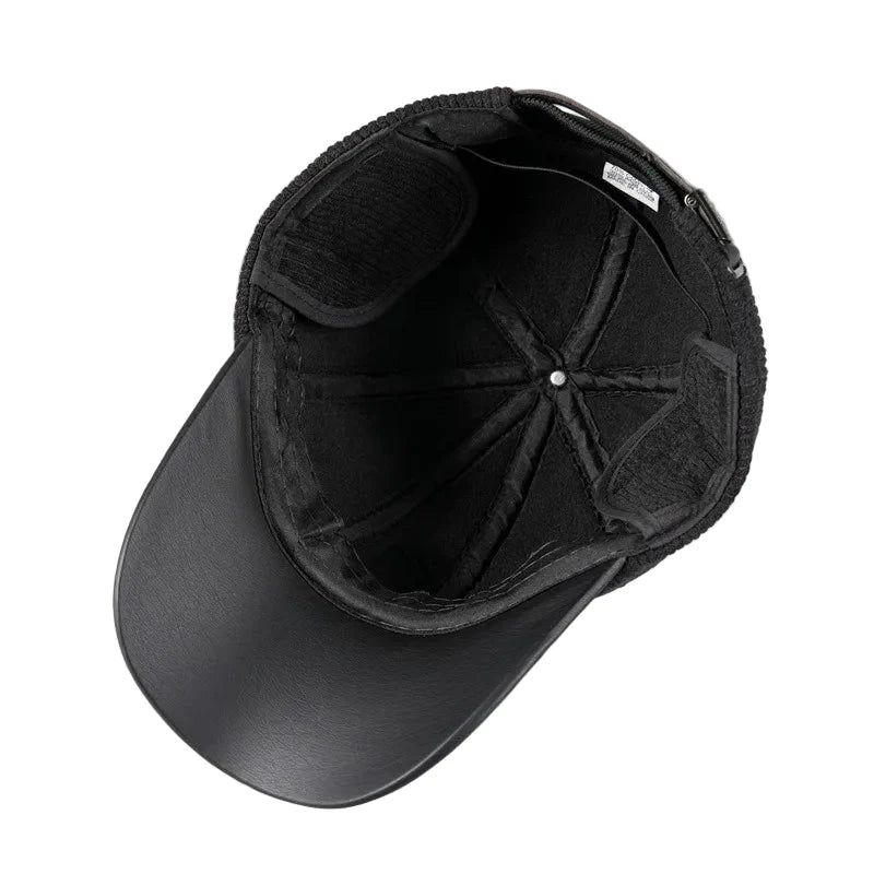 Golf Winter Earflaps Corduroy Baseball Cap