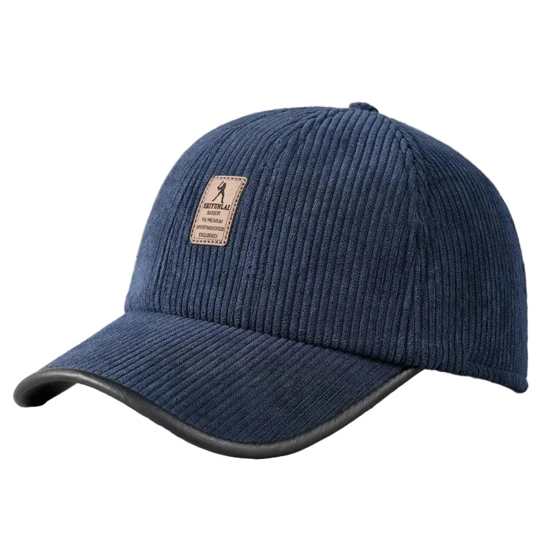 Golf Winter Earflaps Corduroy Baseball Cap