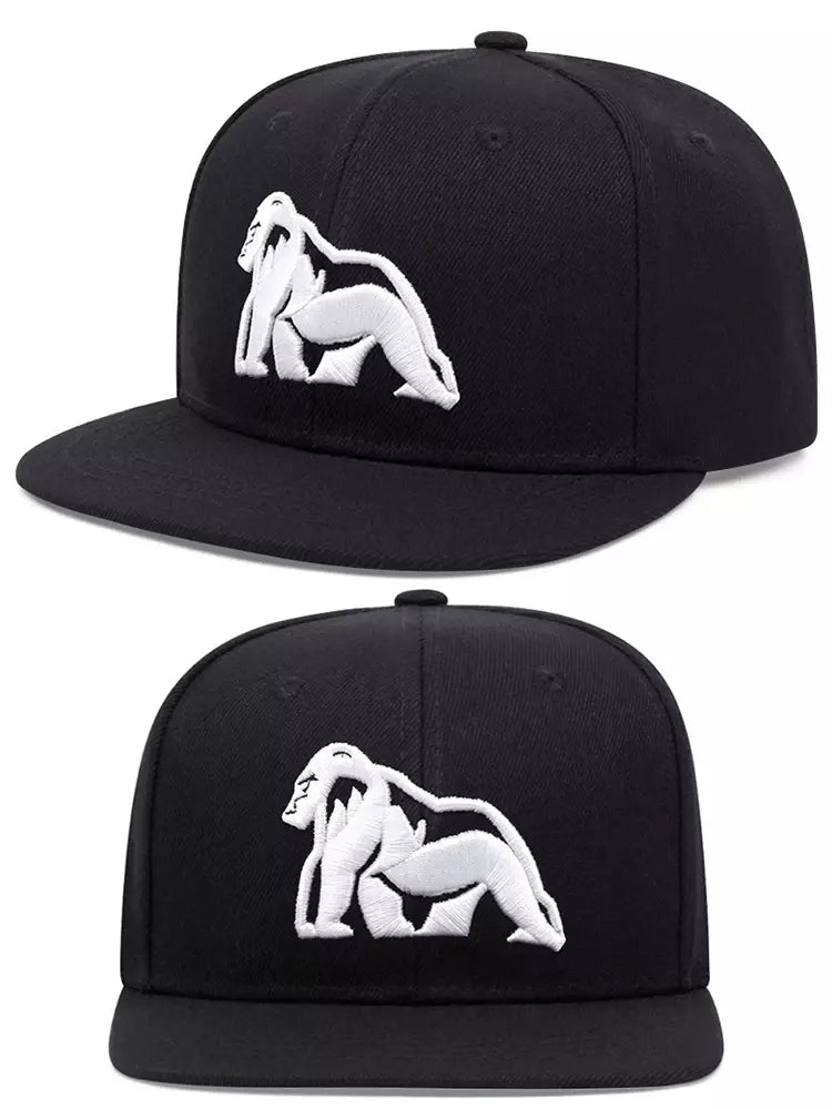 Gorilla Black Snapback Cap