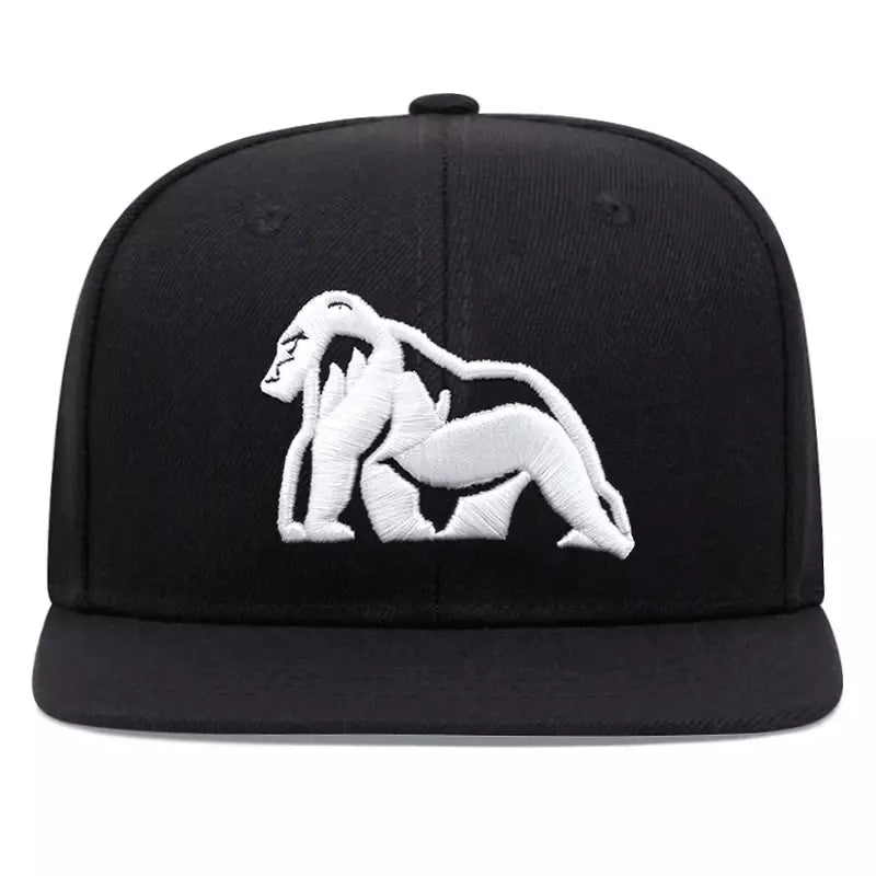 Gorilla Black Snapback Cap