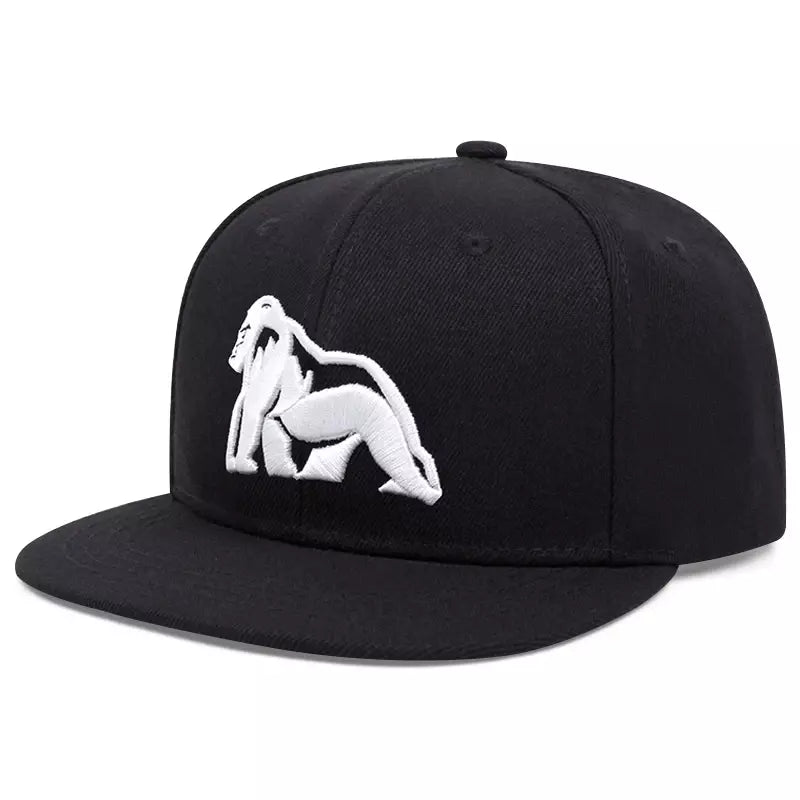 Gorilla Black Snapback Cap