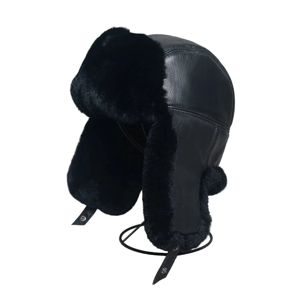 Gorki Genuine Leather Trapper Bomber Hat