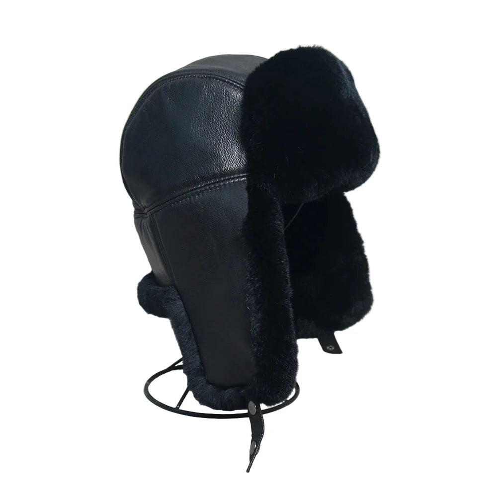 Gorki Genuine Leather Trapper Bomber Hat