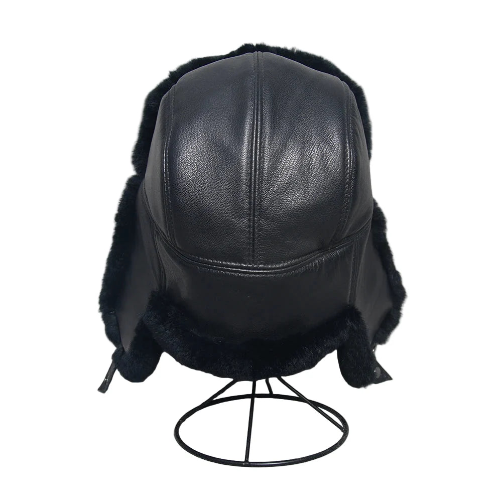 Gorki Genuine Leather Trapper Bomber Hat