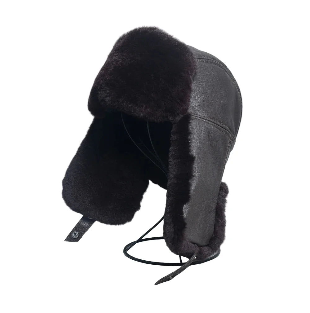 Gorki Genuine Leather Trapper Bomber Hat