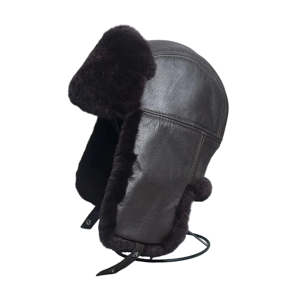 Gorki Genuine Leather Trapper Bomber Hat
